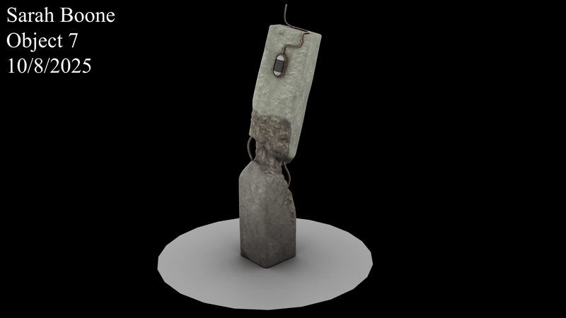 Broken Column with Wires (Maya and ZBrush, October 8)