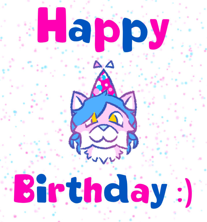 Birthday Poster (Procreate, July 28)