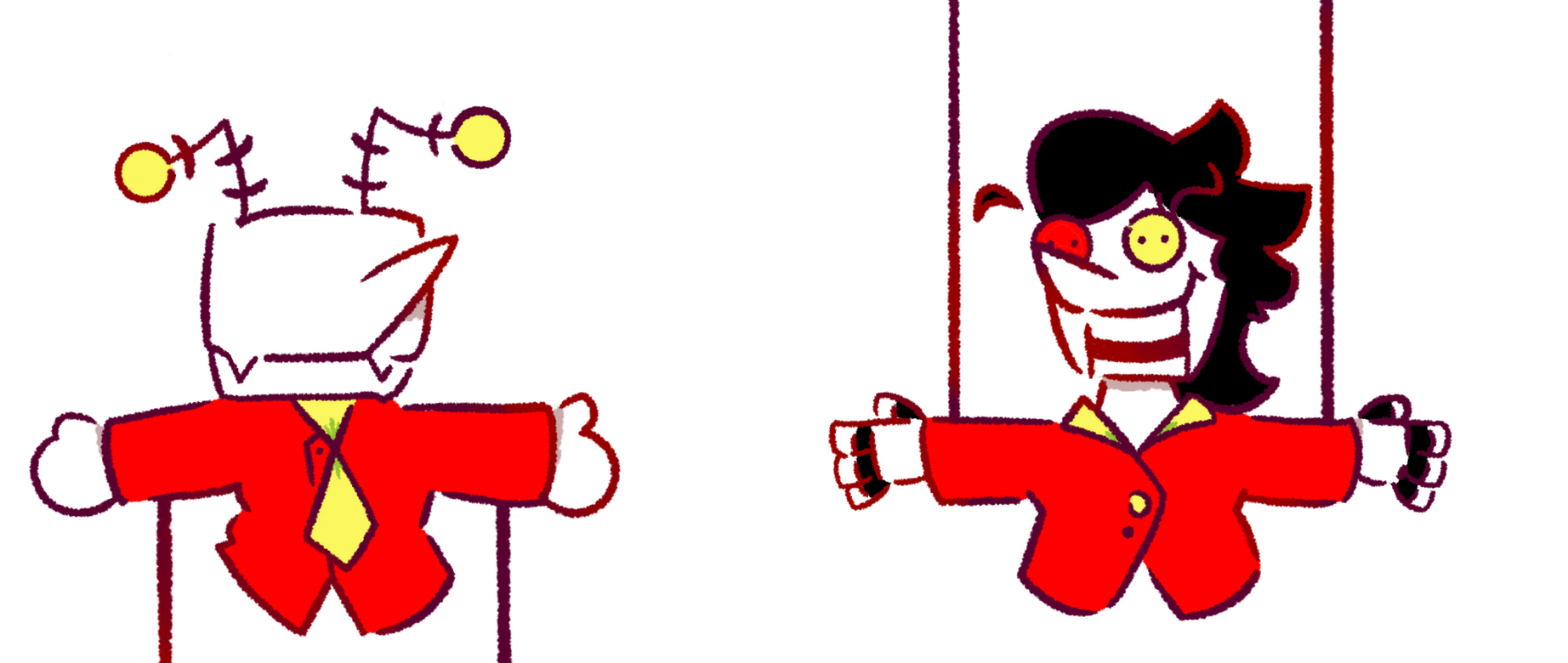 SpamTenna Puppet Designs (Procreate, December 24)