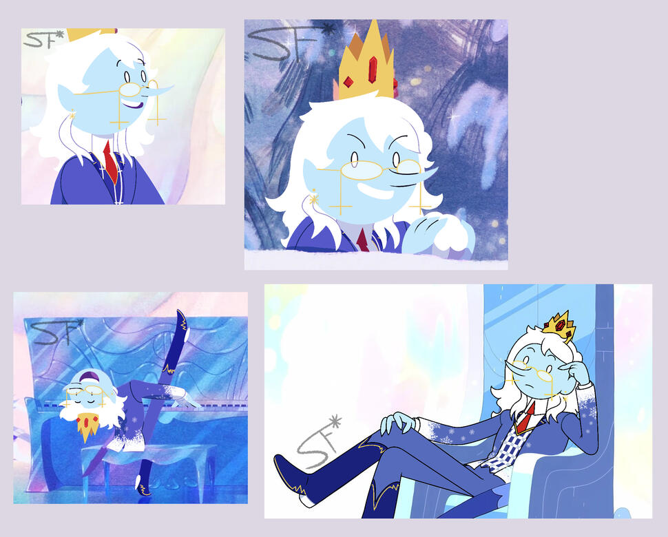Winter King Screenshot Redraws (Procreate, November 26)