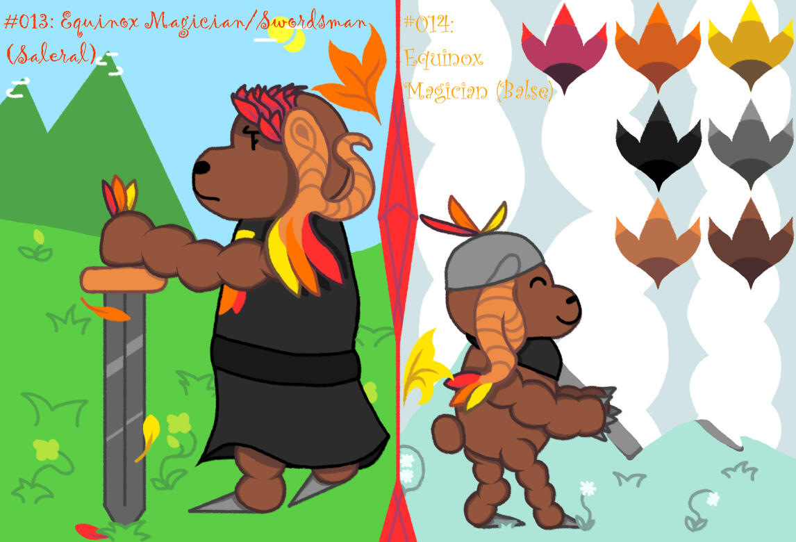 #013 & #014 - Equinox Magician/Swordsman & Equinox Magician (Krita, Febuary 24)