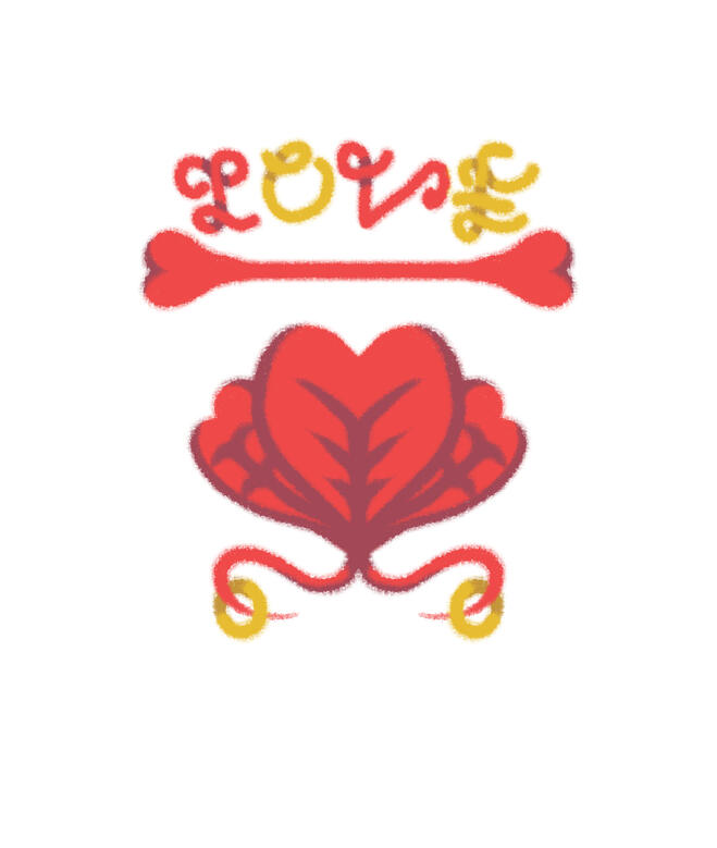 Love Logo (Krita, February 14)