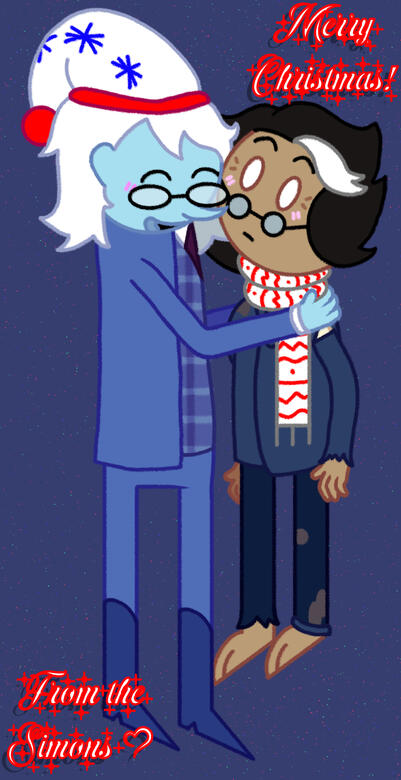 Christmas Simons Card (Krita and Photoshop, December 24)