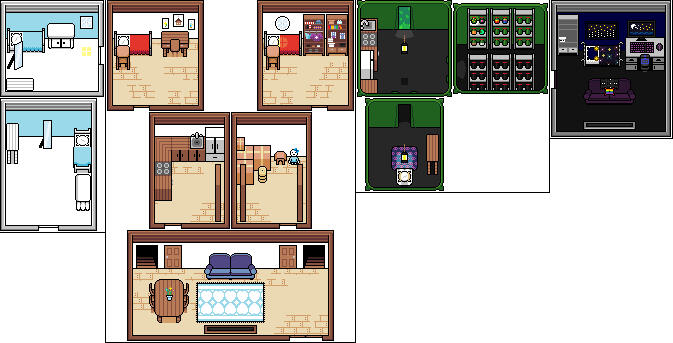 Character Scenes and Places (MS Paint, 2021)