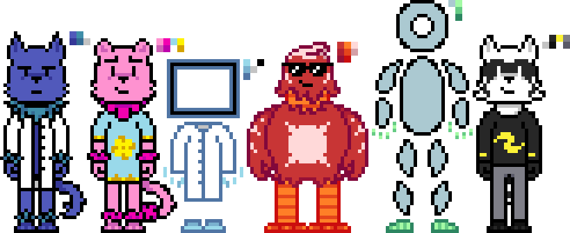 Sharp and Related Sprites (Aseprite, May 27)