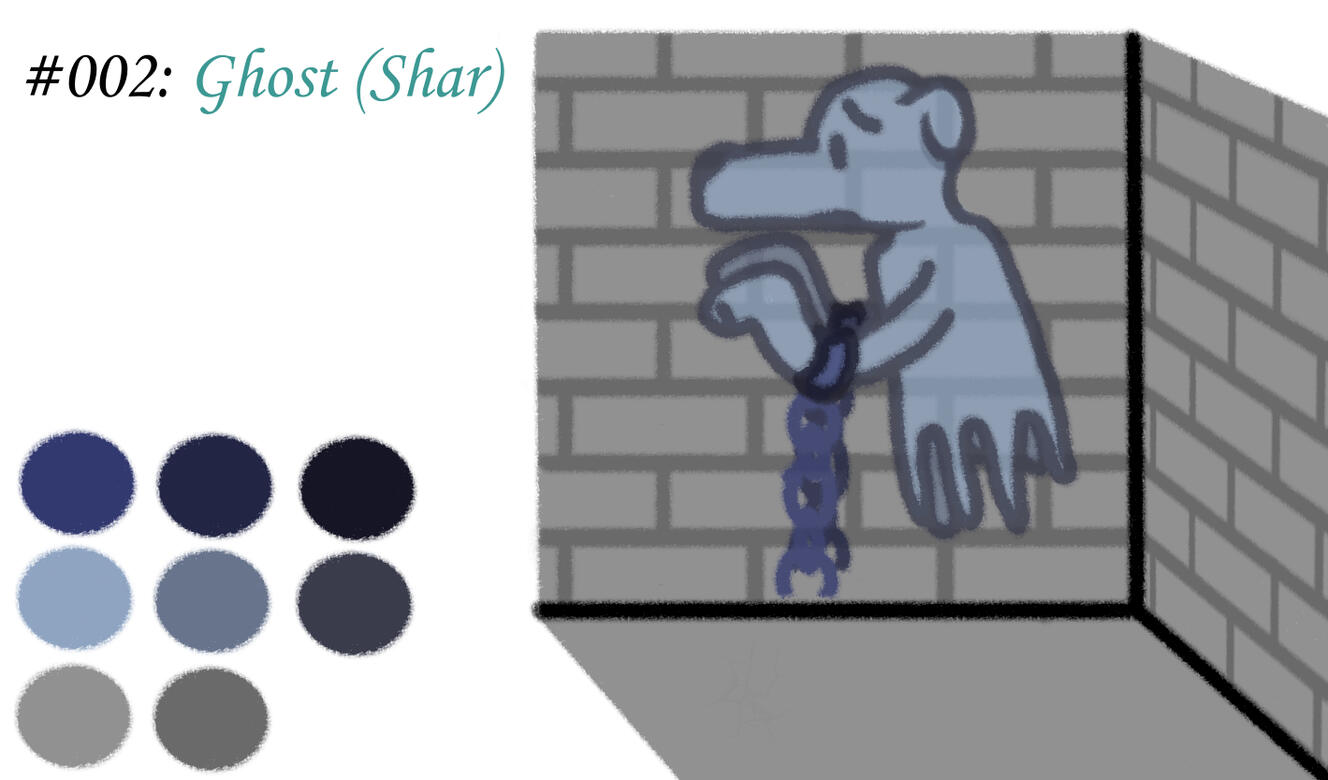 #002 - Ghost (Krita, 2022)
