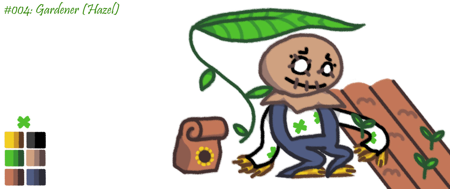 #004 - Gardener (Krita, 2022)