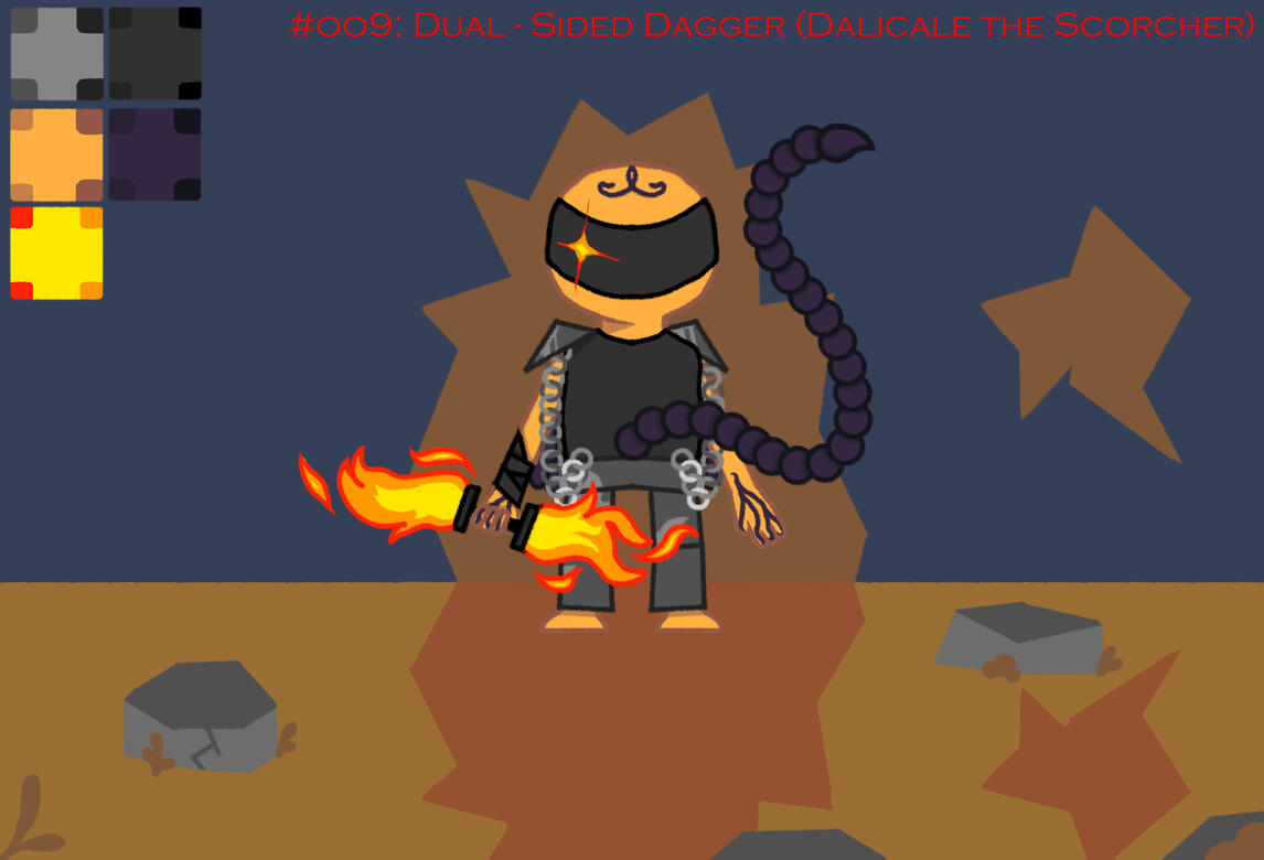 #009 - Dual-Sided Dagger (Krita, 2022)