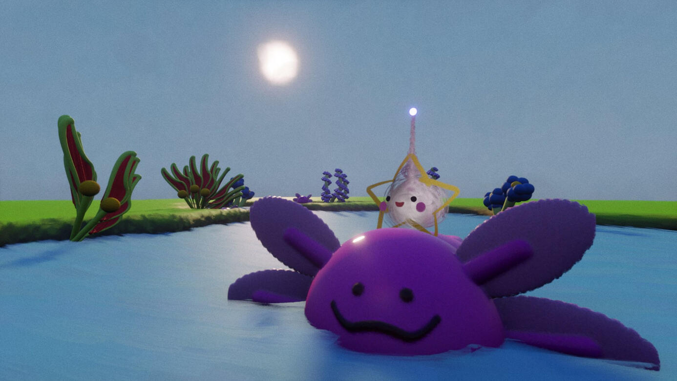 Axolotl Pond :3 (Dreams PS4, April 15)